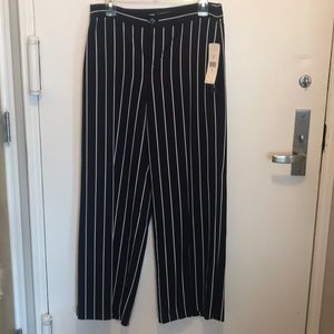 NWT! Ralph Lauren navy/ white wide leg striped pants, size 6P